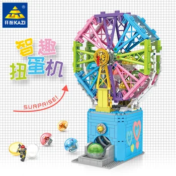 

KY10004 1208pcs Gashapon Machine Building Blocks Egg Box Kids Toys For Children Compatible blocks Friends Juguetes Playmobil