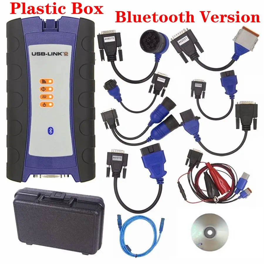 2 BT PLASTIC DHL NEXIQed USB соединенный грузовик диагностический инструмент NEXIQed 125032 USB соединенный Heavy Duty Truck сканер NEXIQed - Цвет: 2 BT PLASTIC