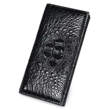 

Alligator Skin Men's Long Section Business Wallet Genuine Leather Fashion Wallet High Quality Clip Bag Casual Cozy Clutch Purse