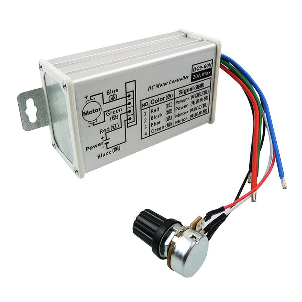 

Durable Stepless Adjustable Speed Controller Protection Stable Electric Replacement Variable Voltage Regulator DC Motor PWM