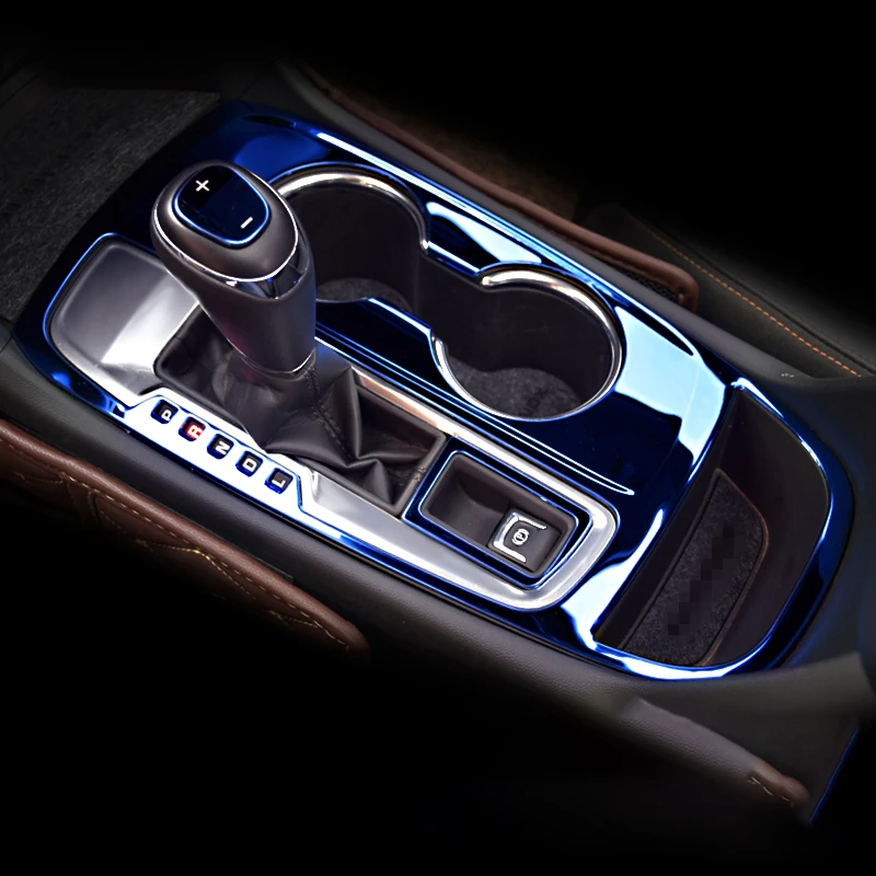 Внутренняя модификация Специальная нержавеющая сталь центральный контроль переключения передач для Chevrolet Equinox