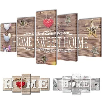 

5D DIY Diamond Painting "Home Sweet Home" Full Round Drill Multi-picture Combination Embroidery Mosaic Home Decor
