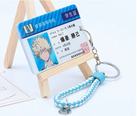 

My Hero Academia Boku No Hero Asui Tsuyu Acrylic Cards Holder Keychain Keyring Key Chain Bag's Pendant Cosplay Gifts Prop