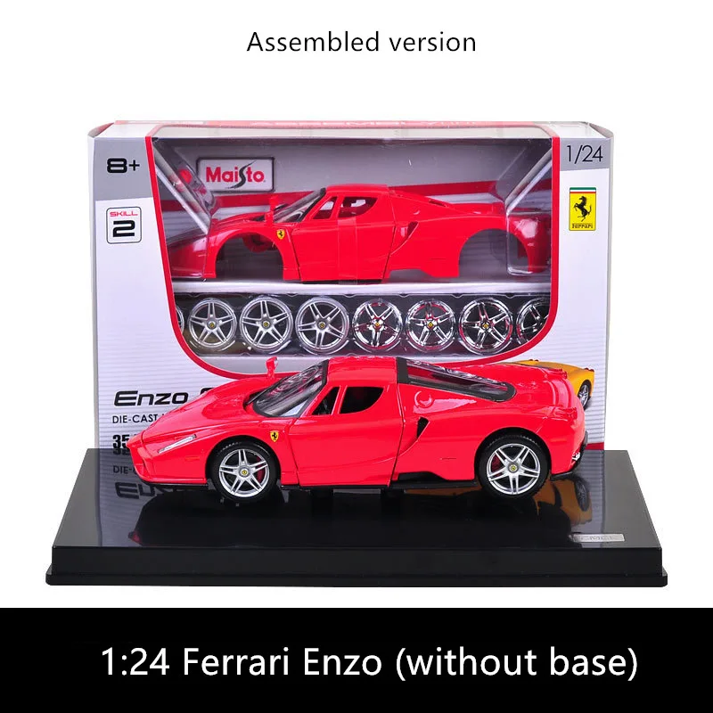 Maisto 1:24 Ferrari-F12 8 стилей Ferrari Сборная модель автомобиля из сплава в сборе DIY игрушечный инструмент мальчик подарочная коллекция игрушек - Цвет: Enzo