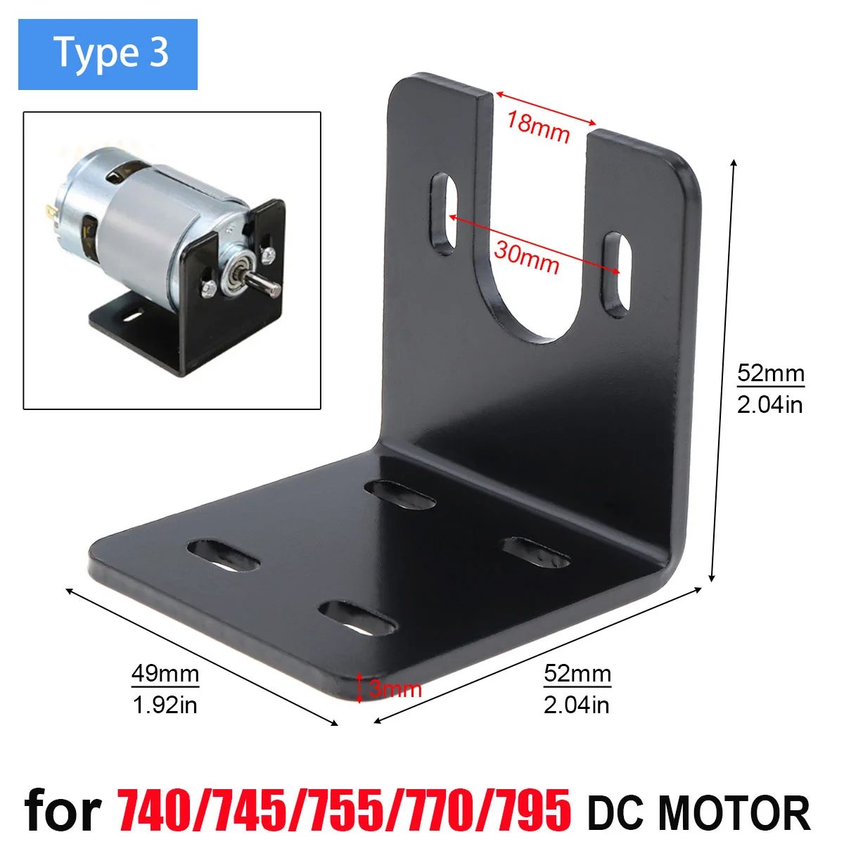 Motor Mounting Bracket For 370 380 385 390 395 555 550 545 540 750 755 775 795 NEMA17 NEMA23 JGY370 Worm DC Motor Holder Stand