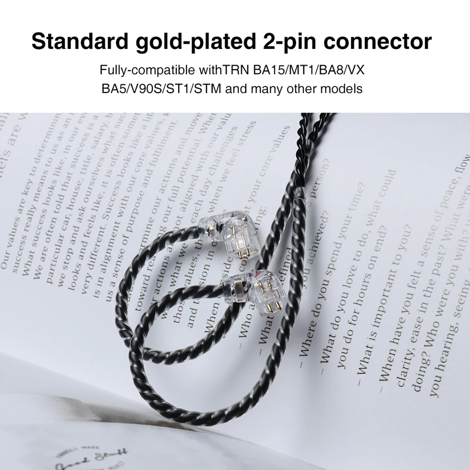 イヤホン syun Trn a6タイプcイヤホンケーブルtrn mt1 vx ba15 kz zs10/zsx/zsn pro