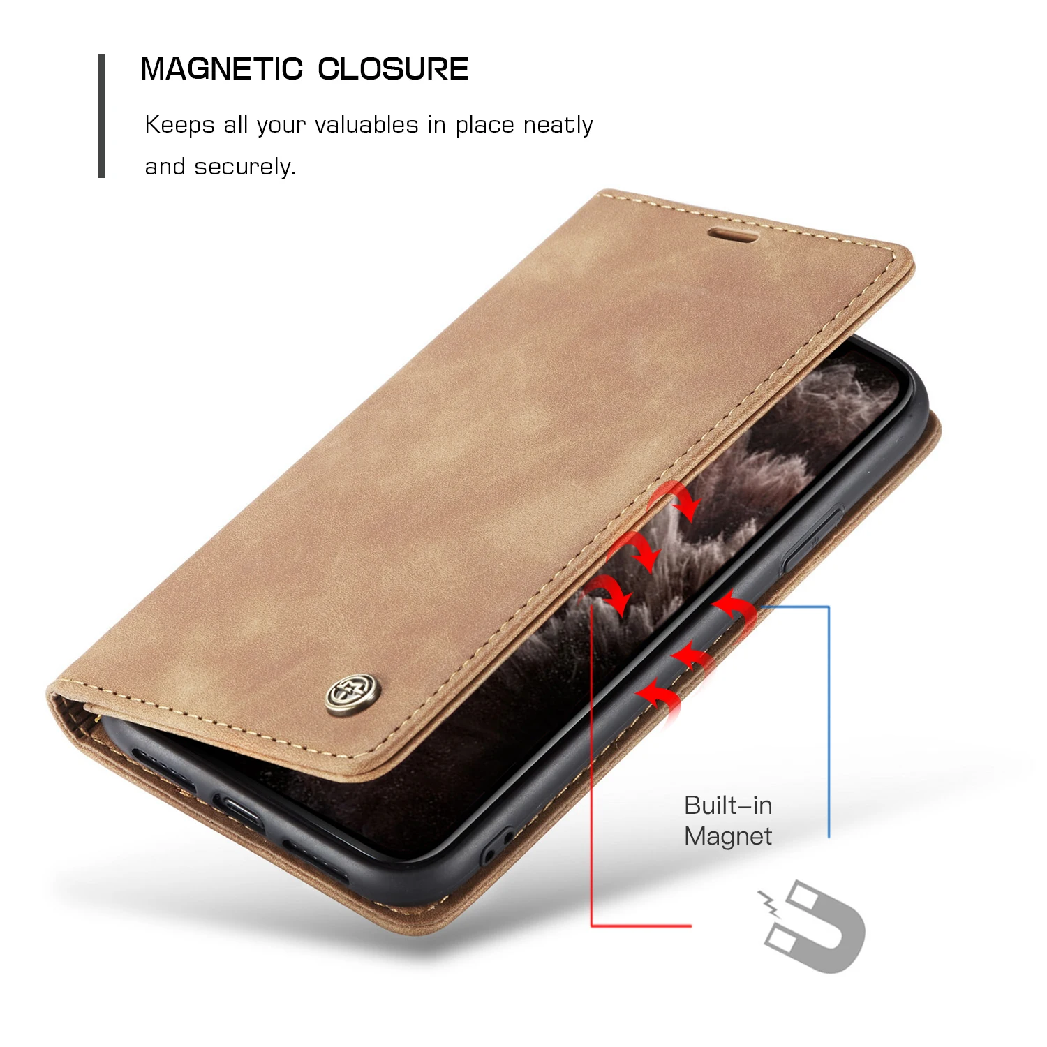 Чехол-кошелек в стиле ретро для iPhone 11, роскошный бизнес-чехол с откидной крышкой, кожаный магнитный чехол для iPhone 6S 7 8 X Plus, флип-чехол для телефона