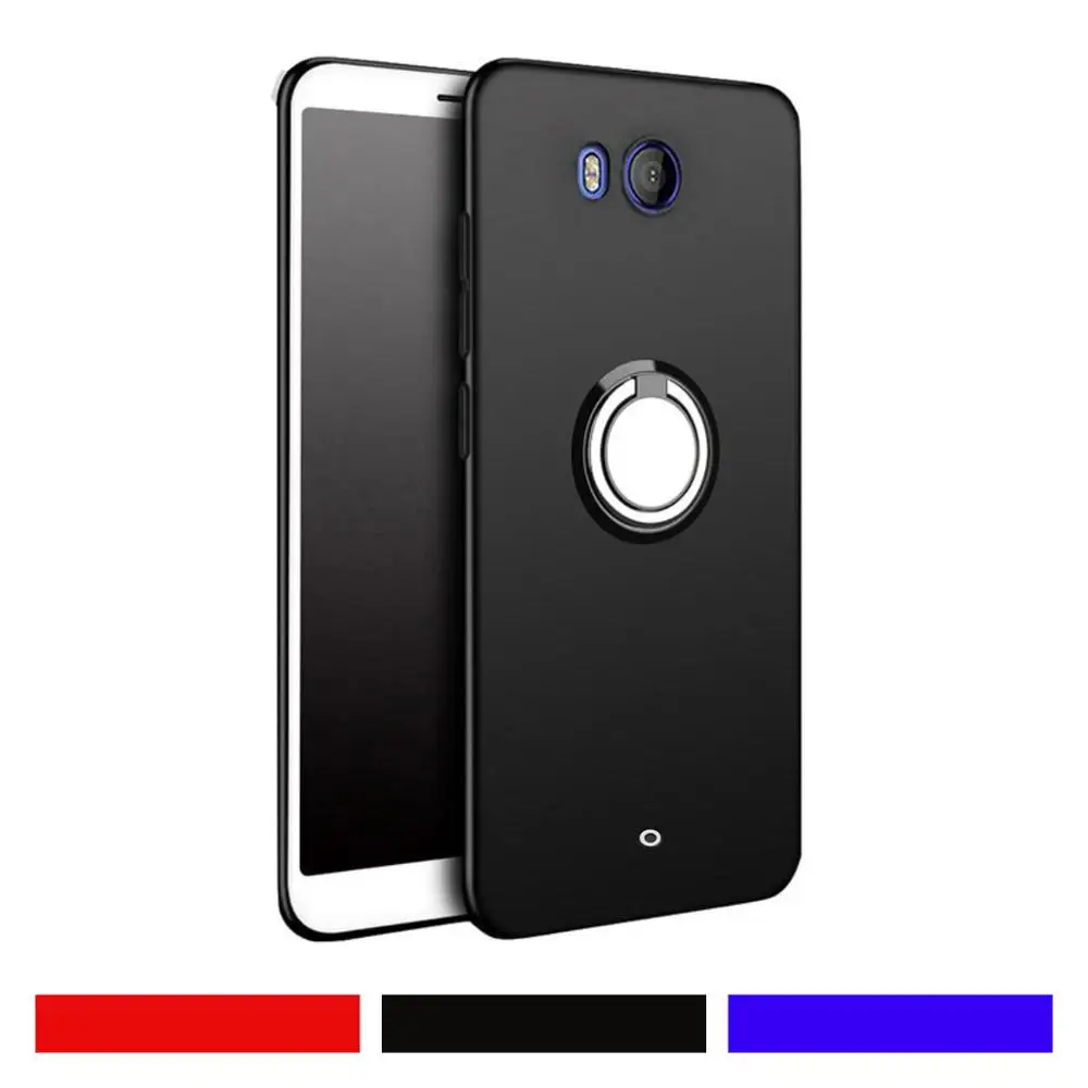 

For HTC U11 4G LTE Phone Cases For HTC U11 Luxury Magnet Car Holder Ring Case On For HTC U11 U 11 5.5" Charming Funda Coque