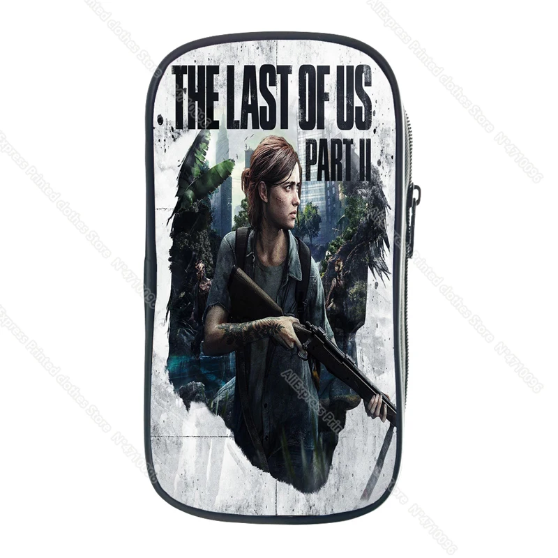New Game The Last of Us 2 Pencil Case School Supplies for Kids Stationery 3D Print Storage Pouch Cosmetic Cases Makeup Box Bags