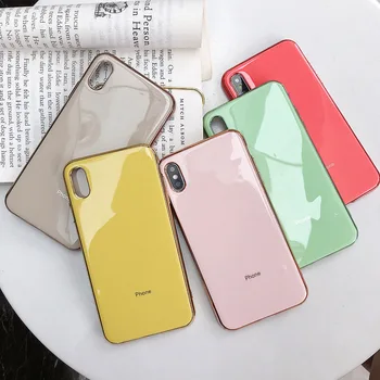 

Luxury Logo Phone Case For iPhone 6 S 7 8 Plus X Case Soft TPU+PET Back Cover Case For iPhone 6S X XS MAX XR 7plus 8plus Coque