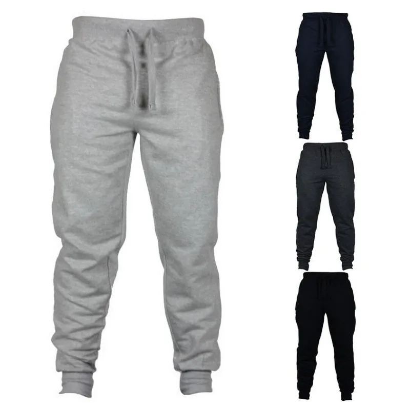 2020 Mens Joggers Casual Pants Fitness Sportswear Tracksuit Bottoms Skinny Sweatpants Trousers Black Gyms Jogger Track Pants