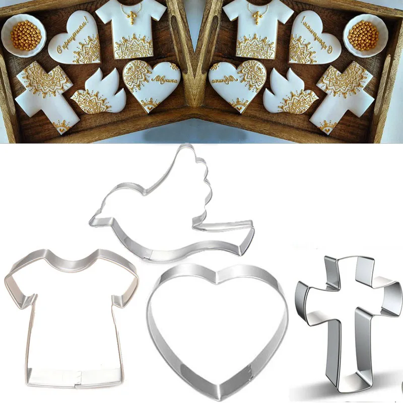 Cookie Cutter Fondant Cake Decor Tools Chocolate Cupcake Biscuit Mould patisserie reposteria gateau Cross Peace Dove Metal 1pcs cookie cutter,cookie mould,fondant cutter,cookie printing mold,baking mold,baking decorating tools