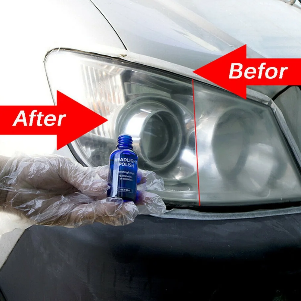 10 мл автомобильные аксессуары полировка фар агент яркий белый ремонт фар лампа очистка окна очиститель стекла