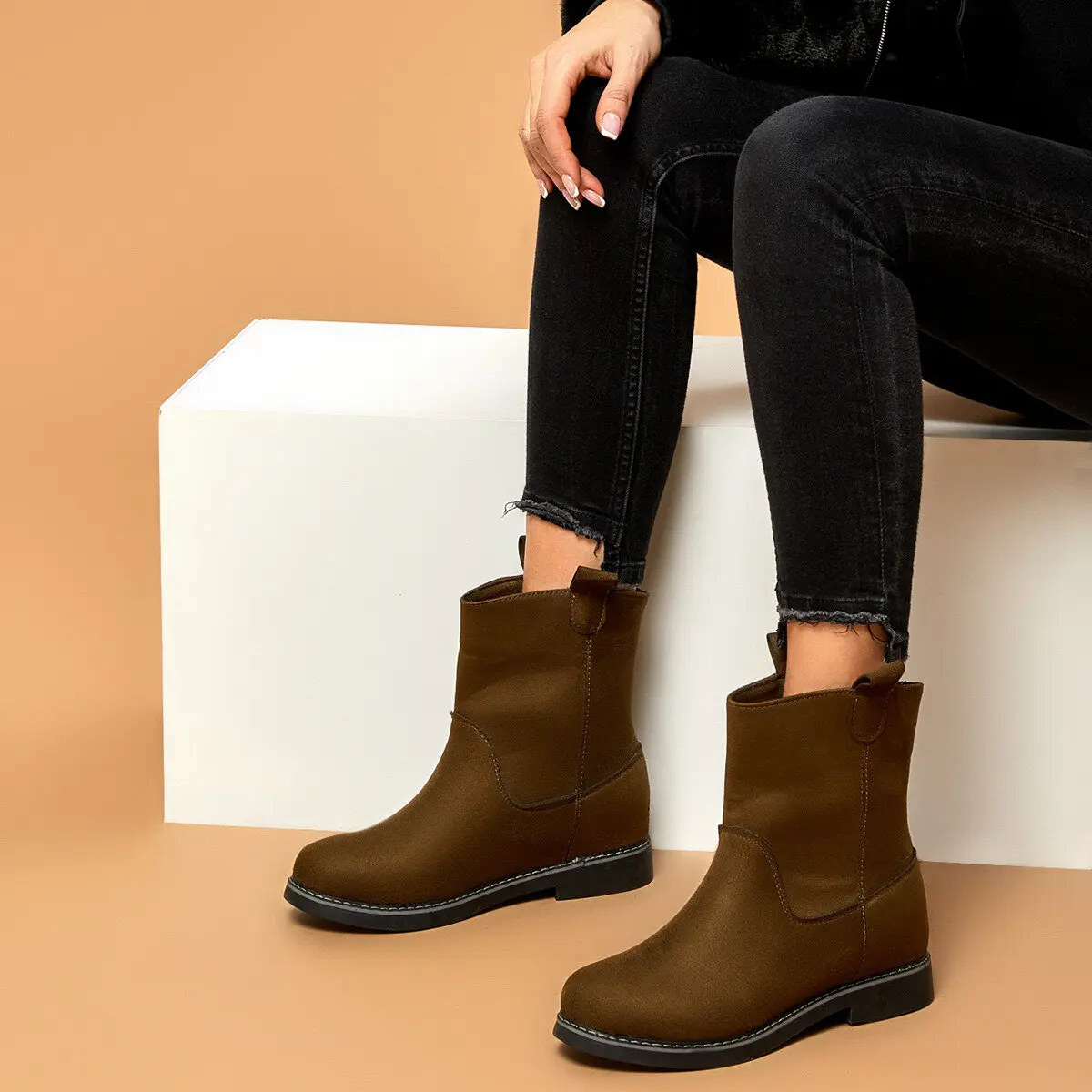 de tacón oculto para mujer negro - Calzado