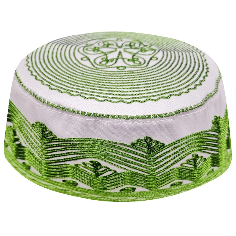 

Seccade Kippah молитвенные кепки мужской полосатый зеленый ковер топи Саудовская абайя намаз коврик приер ислам женский