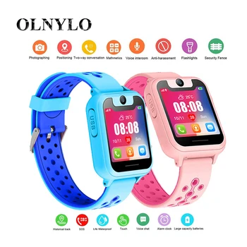 

New S6 Children Smart Watch SOS Emergency Location Flashlight Camera Kids Game Alarm Low-power Alarm 1.54 inch Touch Screen