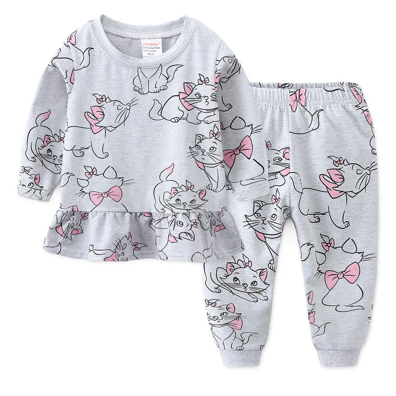 Jumpingbaby/ г.; пижамы для девочек; pijama infantil; пижамы для детей; ночная рубашка с мультяшным принтом; koszula nocna; пижамный комплект; Stitch chemise de nuit
