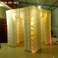 Красивые 12 шт. прожекторы надувные украшения надувной светодиодный фотобудка, куб палатка для свадьбы, вечерние, события, выставки