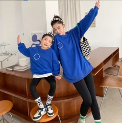 2022 primavera família combinando roupas de manga longa hoodies moletom do bebê bonito moda outono mãe e filha topos meninas camisa