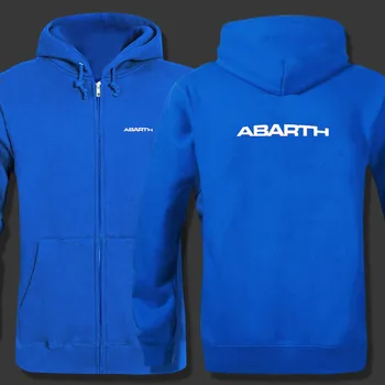 

Abarth logo zipper Hooded Sweatshirt Winter Sweatshirts Zipper Jacket Cotton Coat Fashion Hoodie
