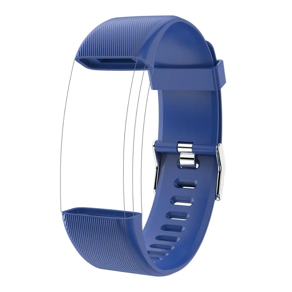 Новые смарт-часы F64C IP68 Водонепроницаемые часы с пульсометром напоминающие часы для мужчин и женщин спортивный браслет PK ID115 band2 - Цвет: blue strap