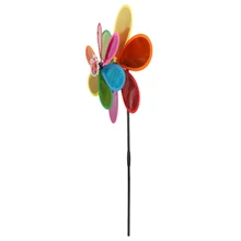 Горячие двухслойные ветряные мельницы ветер Spinner блестки Whirligig домашний двор вечерние украшения