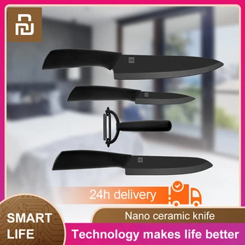 

Original Goods Smart Home Nano Ceramic Knife Kitchen Knife Chef Set 4 6 8 Inch Household Knife Set 4-piece Fruit Knife