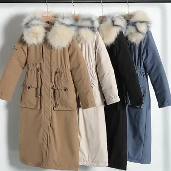 

19 Korean Version Of The New Party To Overcome The Long Section Of The Female Cotton Clothes Loose Warm Coat Jacket Down Jacket