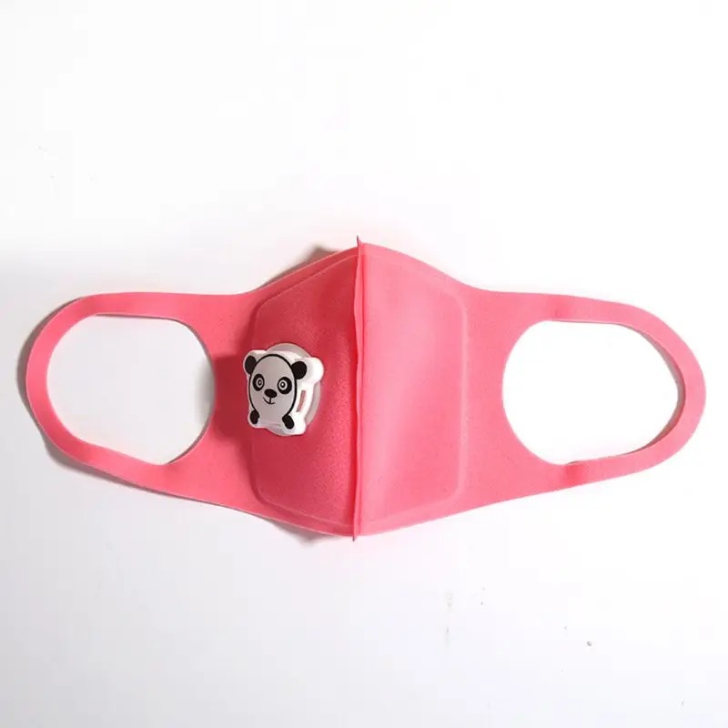 1 шт./3 шт., летняя, для мальчиков и девочек, 3D, многоразовая, губчатая маска для рта, для улицы, с клапаном дыхания, для мальчиков и девочек, маска для рта
