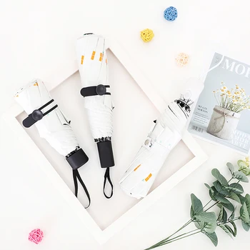 

Ultra Light UV Protection Folding Umbrella Cute Black Coating Sun Umbrella Children Travel Umbrella Mini 5 Fold Cartoon L