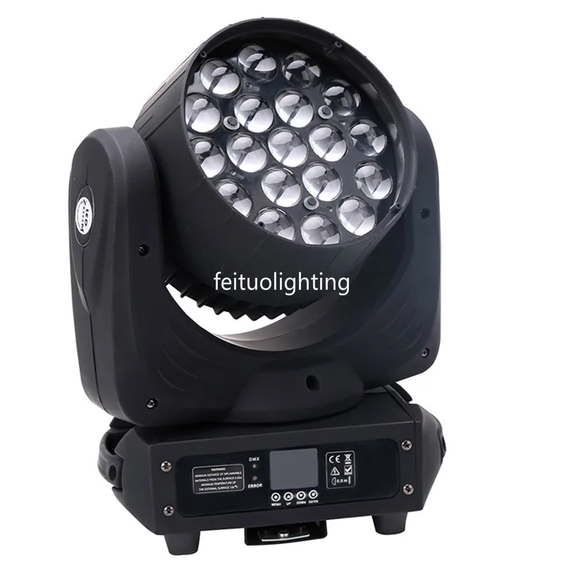 12 шт./лот Лидер продаж кольцо управления 19x15 Вт rgbw led мыть зум движущийся головной