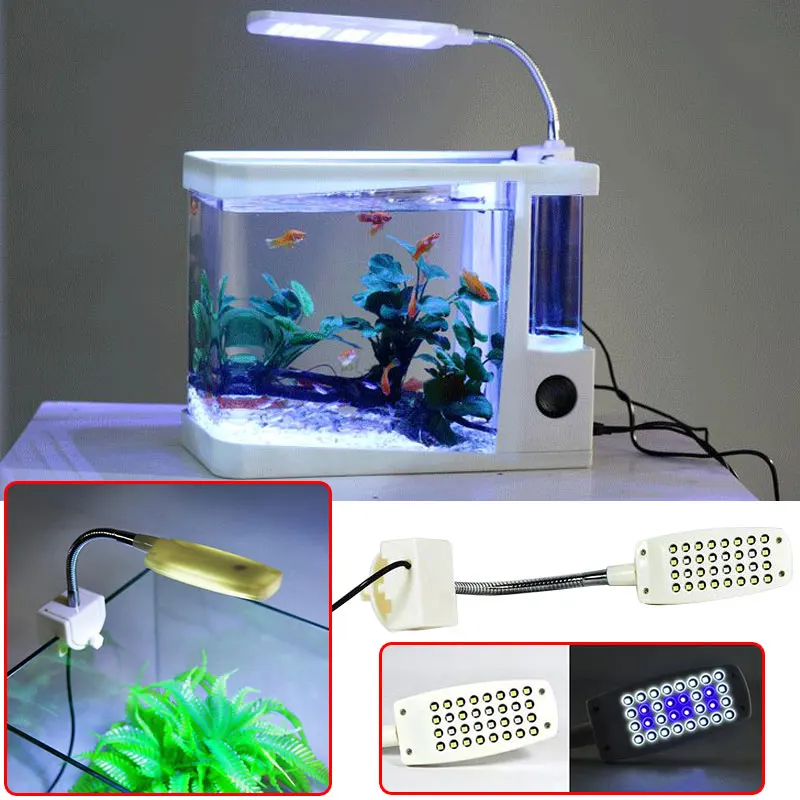 

Home &Amp; Living LED Aquarium MINI Lamp Lamp Fish Tank Home &Amp; Outdoors Light Ight Tank Desk Blue Flexible Gifts
