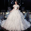 Wedding Dress 2022 Gryffon Luxury Lace Wedding Gown With Train Ball Gown Classic Cap Sleeve Princess Dresses Plus Customize ► Photo 2/6