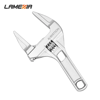 

LAMEZIA Multifunctional Large Opening Short Handle Wrench Movable Spanner Faucet Bathroom Maintenance Tool