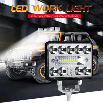 

2pcs 54W 18LED Work Light 2800LM For Car Truck SUV Square LED Work Light 12V 24V Off Road Flood Spot Lamp Waterproof IP 67