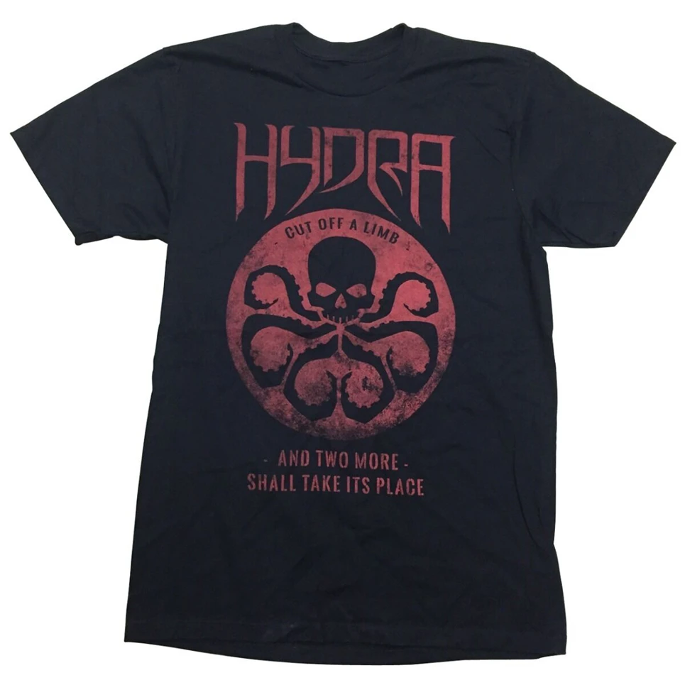 Hydra Symbol Cut Off A Limb Marvel Comics Premium Лицензированная взрослая футболка Праздничная