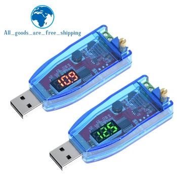 TZT LED DC-DC 5V To 1-24V Adjustable Potentiometer USB Step Up/Down Buck Boost Converter Power Supply Voltage Regulator Module