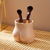 Creative Mini Flower Pot Desktop Decoration Pink Body Shape Art Chest Butt Ceramic Small Vase Modern Living Room Home Decoration 2