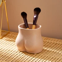 Creative Mini Flower Pot Desktop Decoration Pink Body Shape Art Chest Butt Ceramic Small Vase Modern Living Room Home Decoration 2