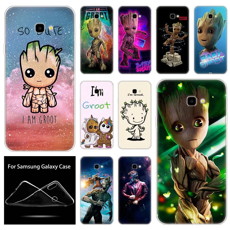 

Silicone Case Guardian Rocket Raccoon Groot For Samsung Galaxy J8 J6 J4 J2 Pro 2018 Core J6 J7 Prime J3 2016 J5 2017 EU J4 Plus