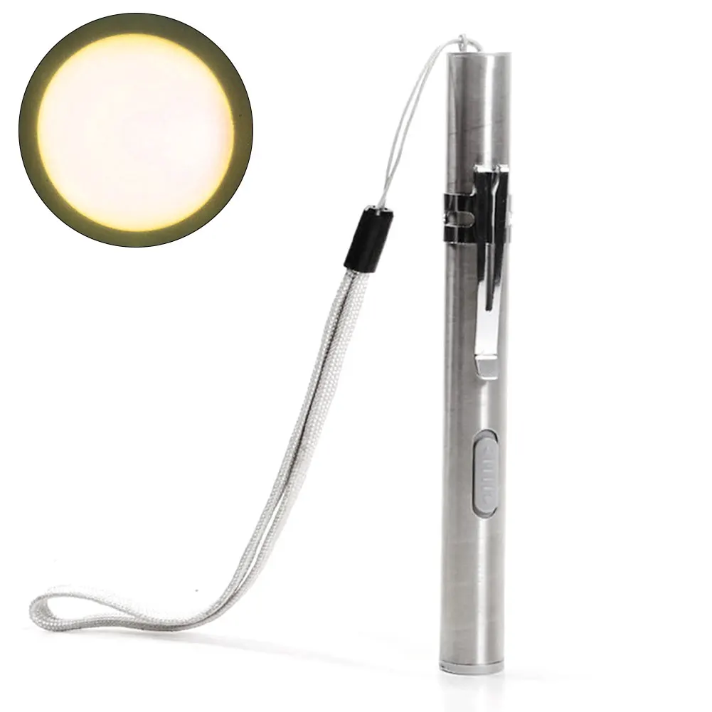 8000Lumens Pen Pocket Torch Lamp Super Bright Portable Led USB Rechargeable Lamp 
