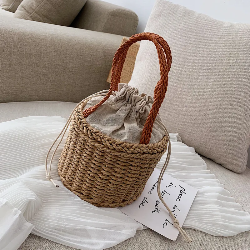 

France Non-mainstream Bag Popular Versatile Western Style Women's 2020 New Style Summer Hipster Knitted Messenger Bag Straw Bag