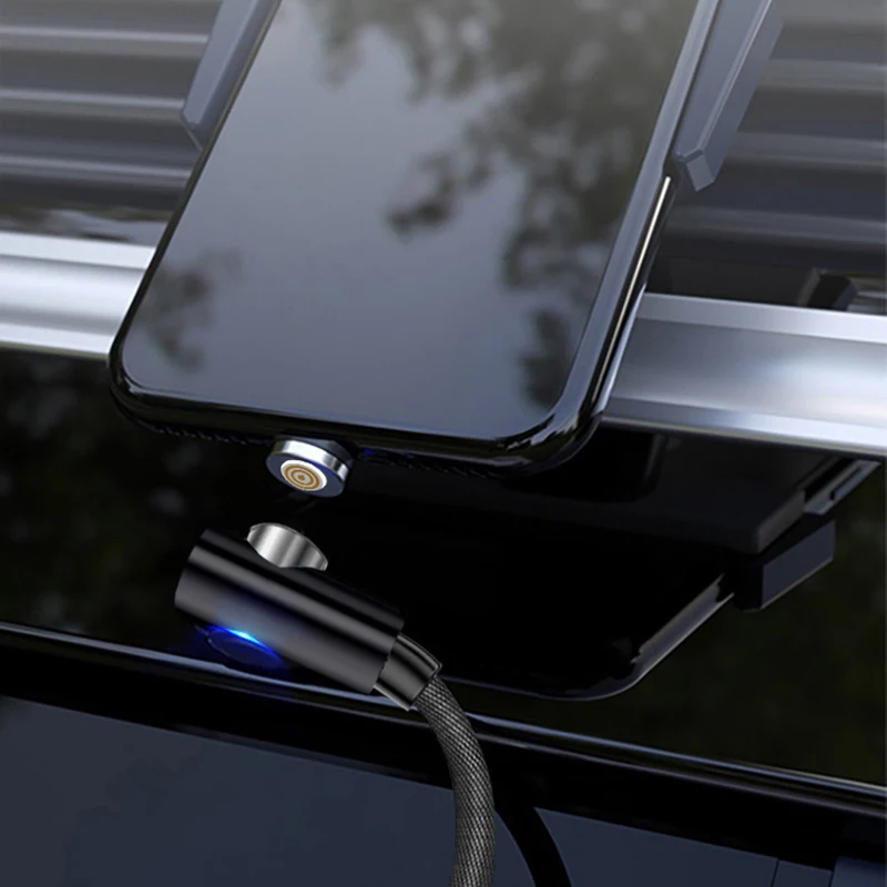 Магнитный кабель Micro usb type C зарядный кабель для samsung iPhone 7 6 зарядное устройство быстрый Магнитный кабель USB C Шнур адаптер для проводов