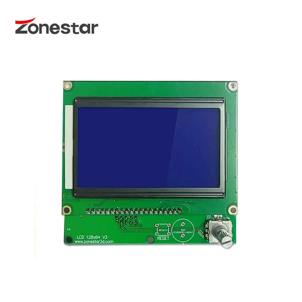 Модуль ЖК дисплея ZONESTAR 12864 с кабелем 128x64 точки Синяя подсветка экрана для ZRIB RAMPS