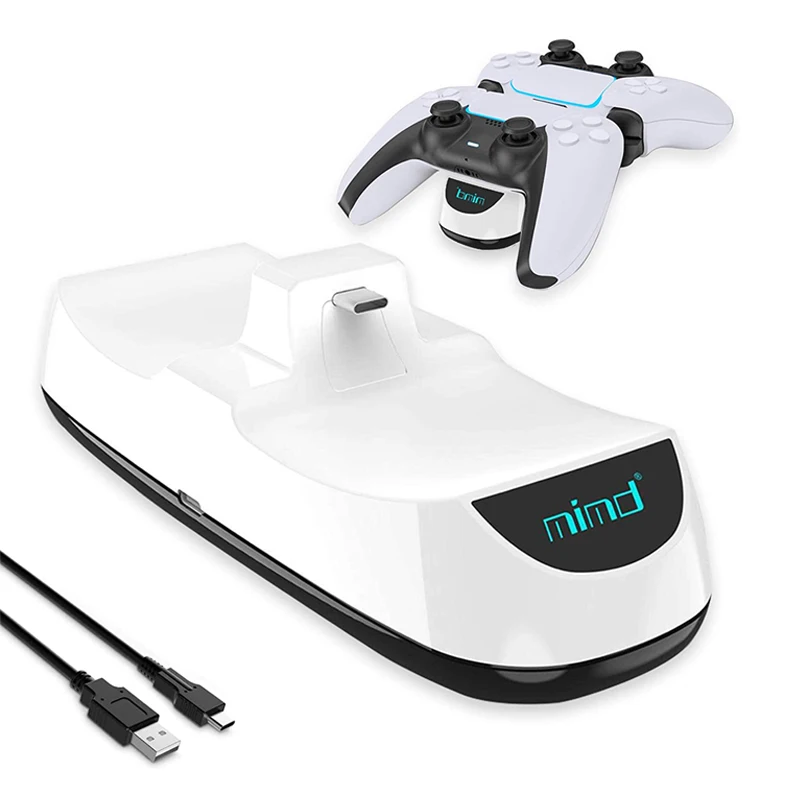 

Dual Fast Charger For PS5 Controller Type-C Charging Dock Station For Sony PlayStation5 Joystick Gamepad