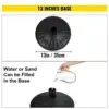 VEVOR 4pcs 6pcs Plastic Stanchion Outdoor Queue Barrier C-Hooks Fillable Base with 39Inch Plastic Chain for Access Crowd Control 4