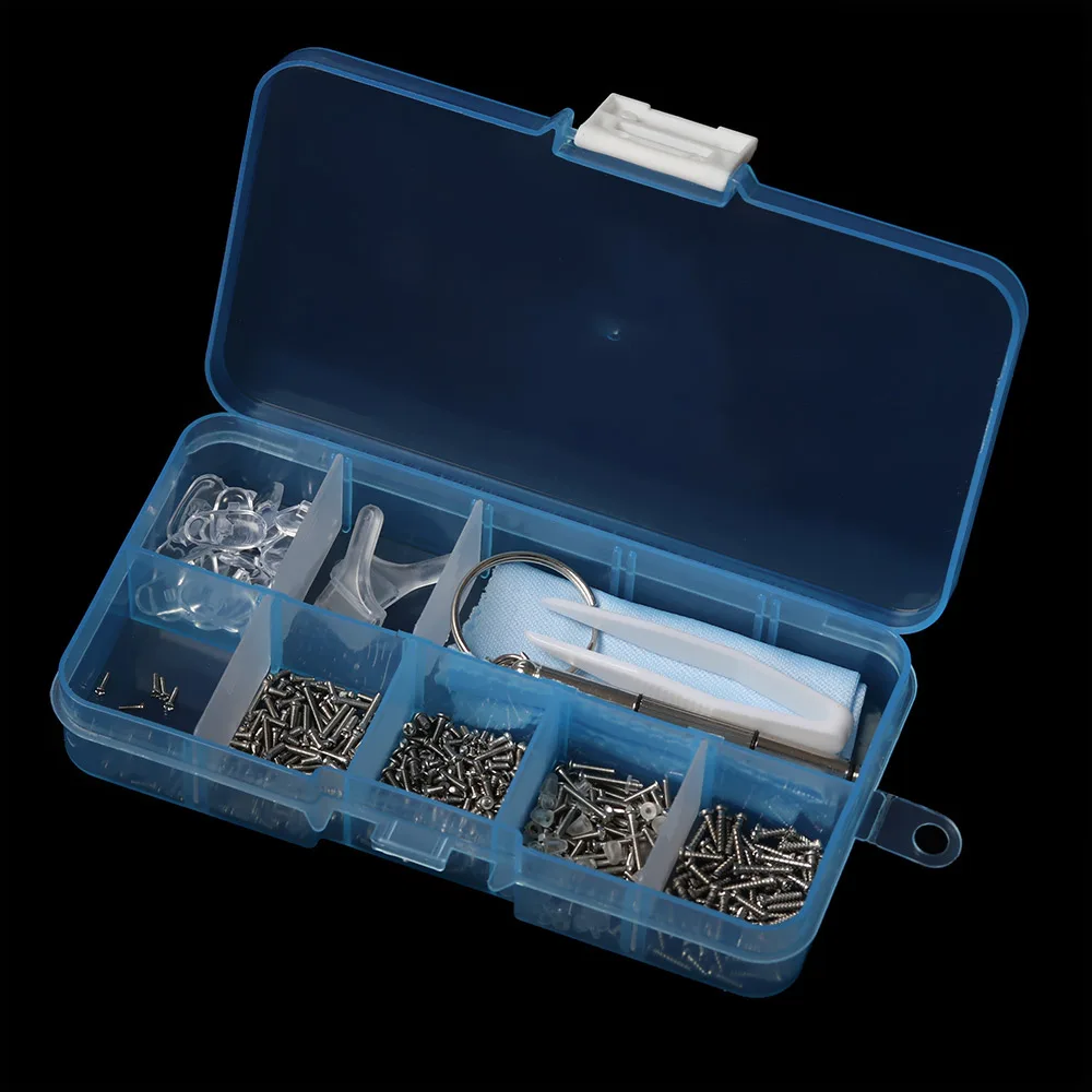 

1 Set Optical Repair Tool Parts Assorted Kit For Eyeglass Sun Glasses Screws Sets Eyeglasses Sunglasses Screws Nuts Nose Pad