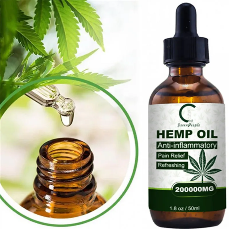 GPGP Greenpeople 50 мл CBD конопляного масла кожу масло для облегчения боли шеи экстракт падение 200000 мг конопляное