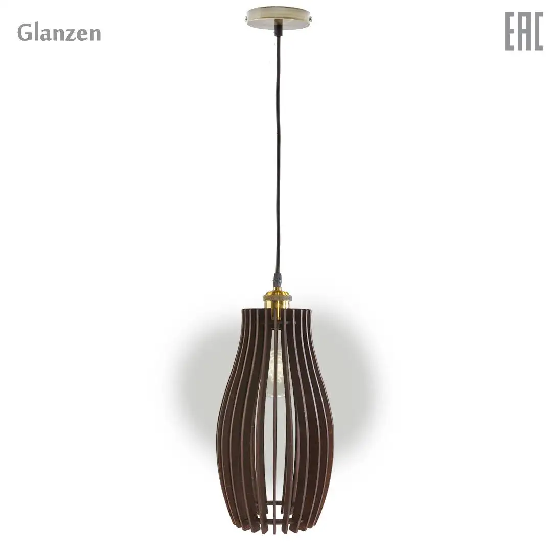Подвесной светильник из дерева GLANZEN ART 0004 60 dark|Подвесные светильники| |
