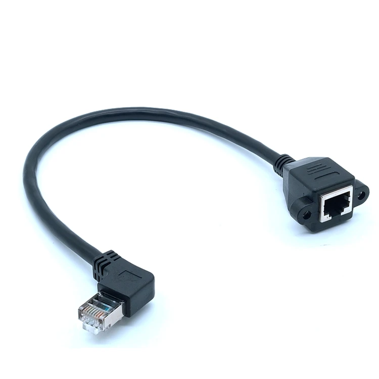 직각 UTP 네트워크 케이블 패치 코드, Cat6 이더넷 케이블, RJ45, 90 도 Cat6a 랜 케이블, 노트북 라우터 TV 박스용